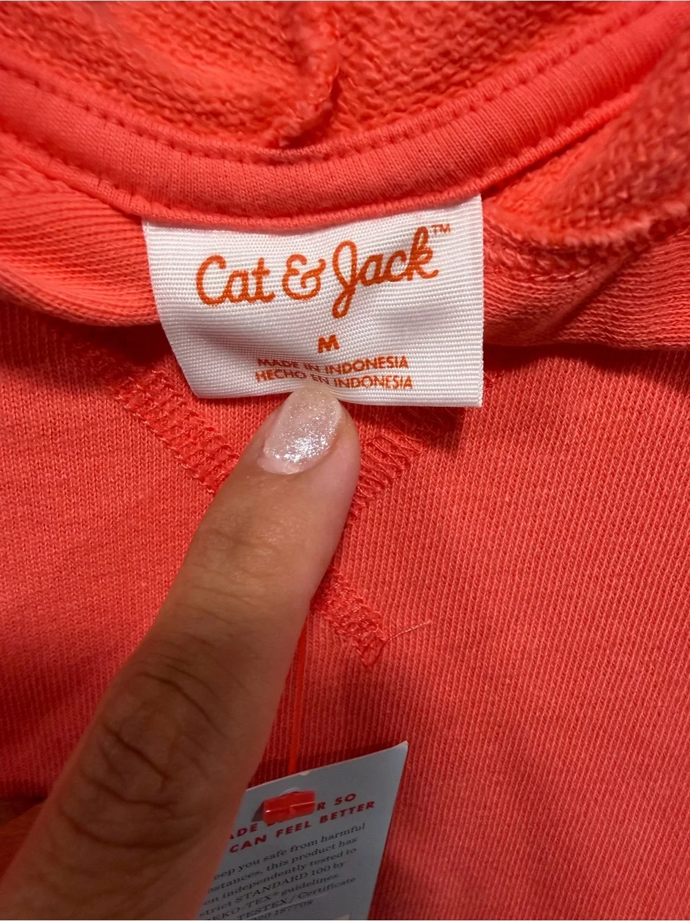 Cat & Jack Coral Crewneck Pullover Hoodie